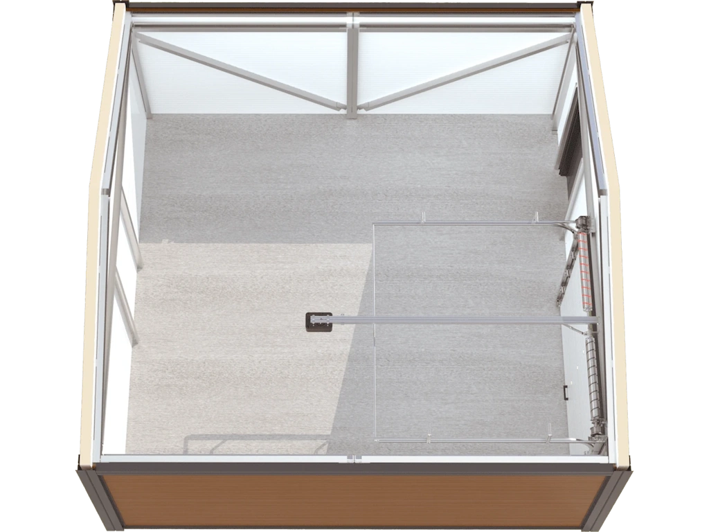 Вид Гаража для лодки, эллинга сверху