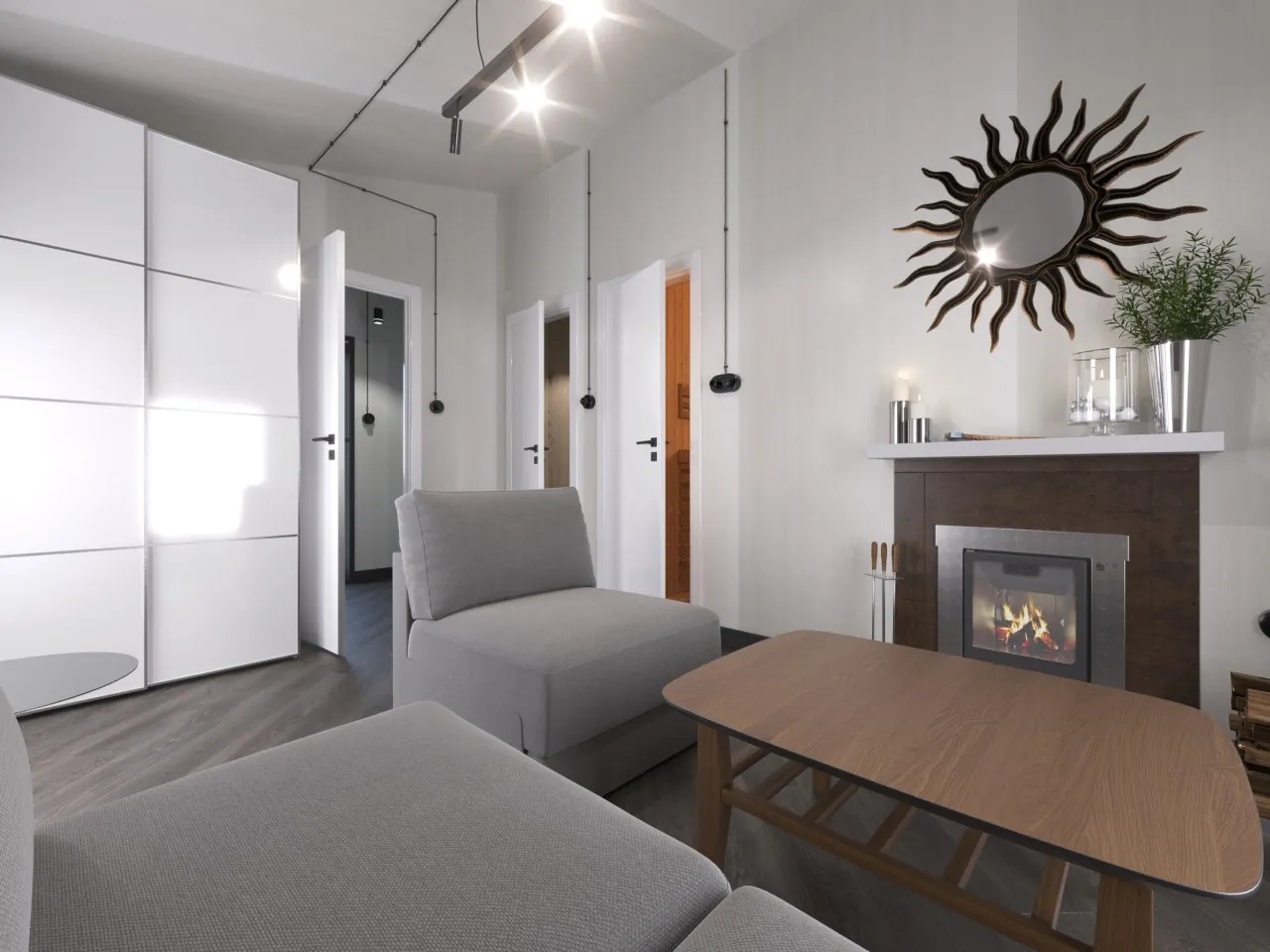 Планировочное решение комнаты отдыха для бани