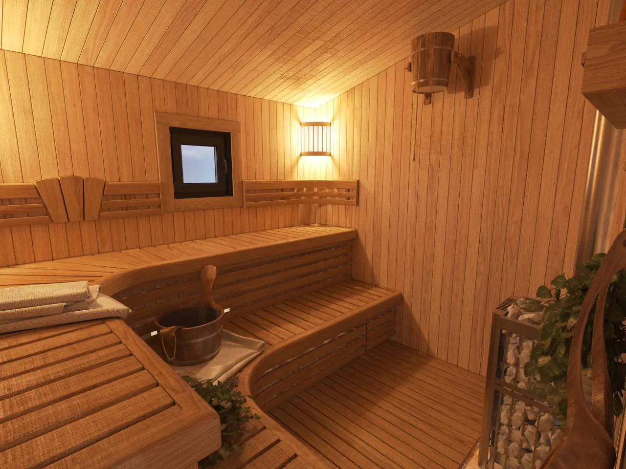 Планировка сауны в бане