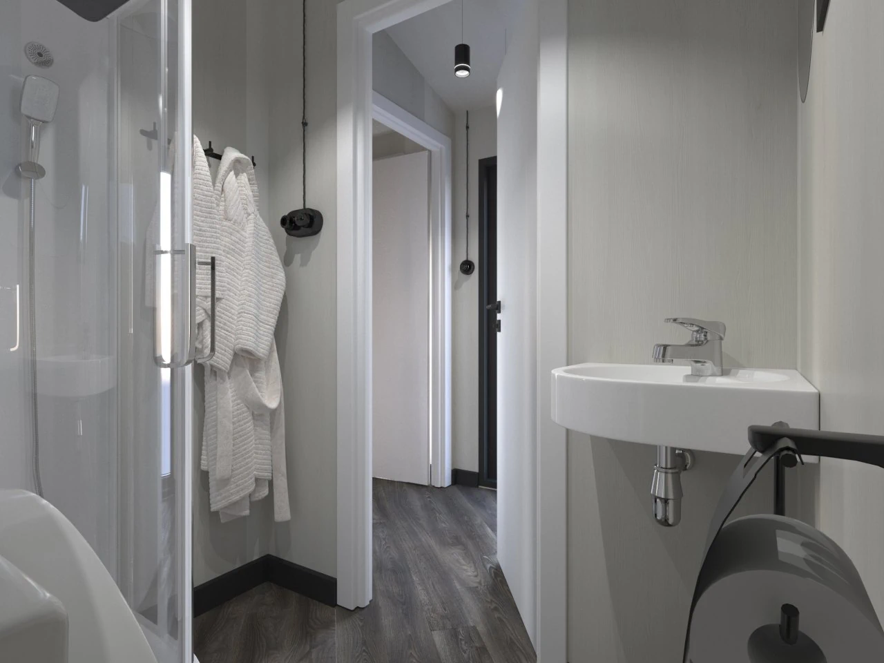 Вариант планировки душевой