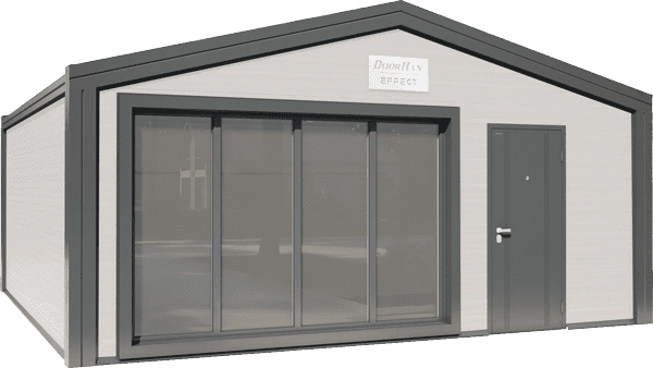 Торговый павильон в белом цвете