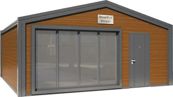 Торговый павильон в цвете золотой дуб